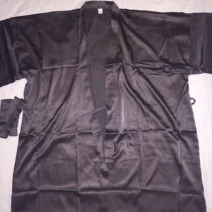 Plus Size Silk Robe